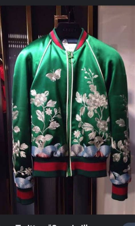 gucci silk bomber jacket replica|gucci bomber japanese geisha.